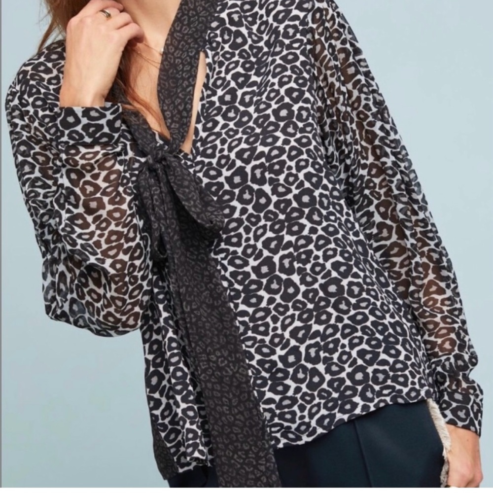 Conditions Apply for Anthropologie sheer blouse